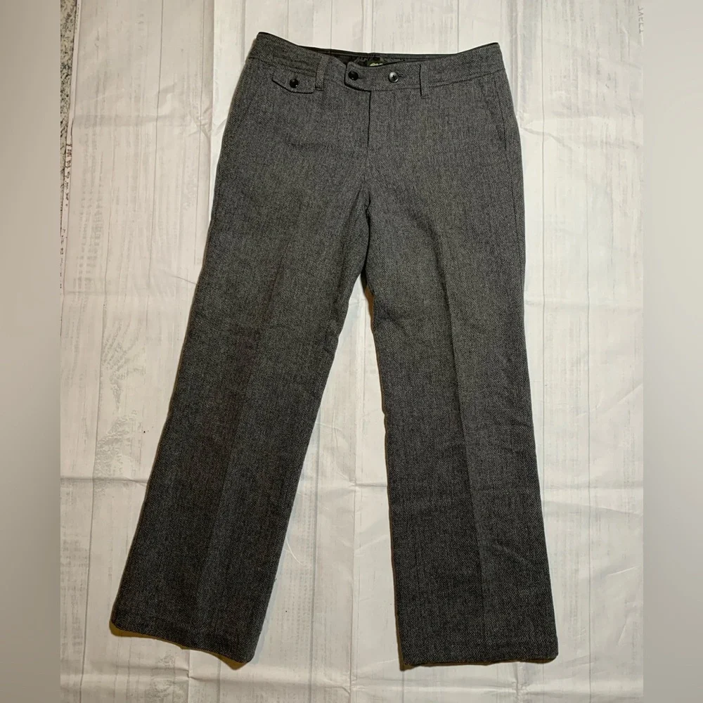 Eddie Bauer Vashon Fit wool blend pants. Gray. Size 10. - Picture 1 of 8